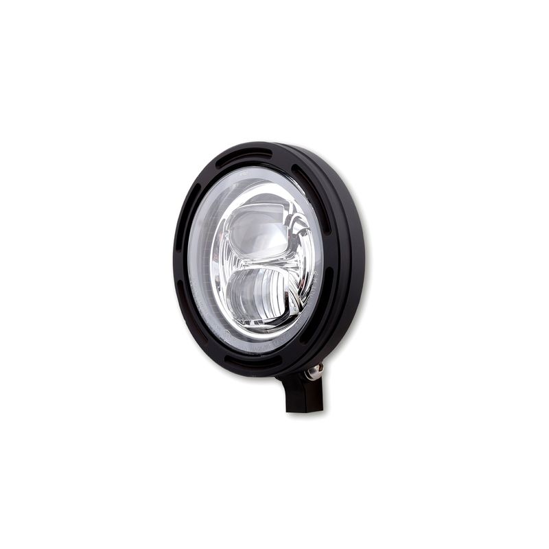 Faro delantero LED HIGHSIDER pro Frame-R2 Type 7 - 5 3/4 inch - negro - motoscamaralweb.com