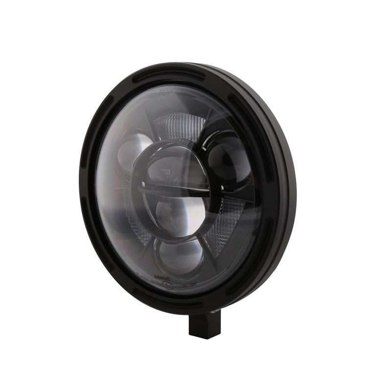 Faro delantero LED HIGHSIDER pro Frame-R1 Type 11 - 7 inch - negro - motoscamaralweb.com