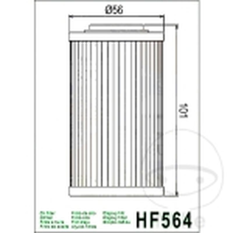 Filtro de Aceite Hiflo Largo | Altn 7231229 | Motos Camaral