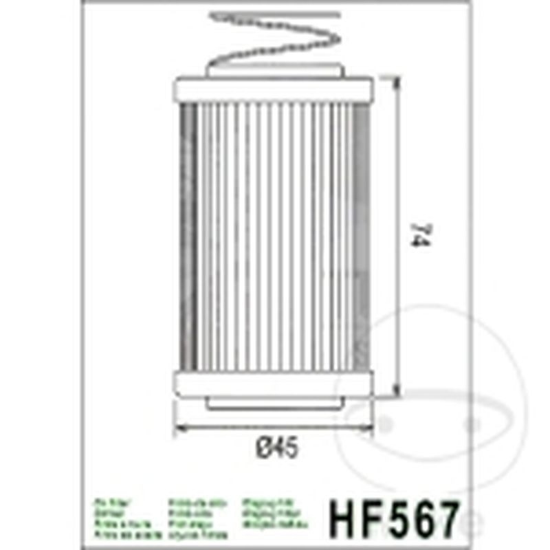 Filtro de Aceite Hiflo para Moto y Maquinaria | Motos Camaral