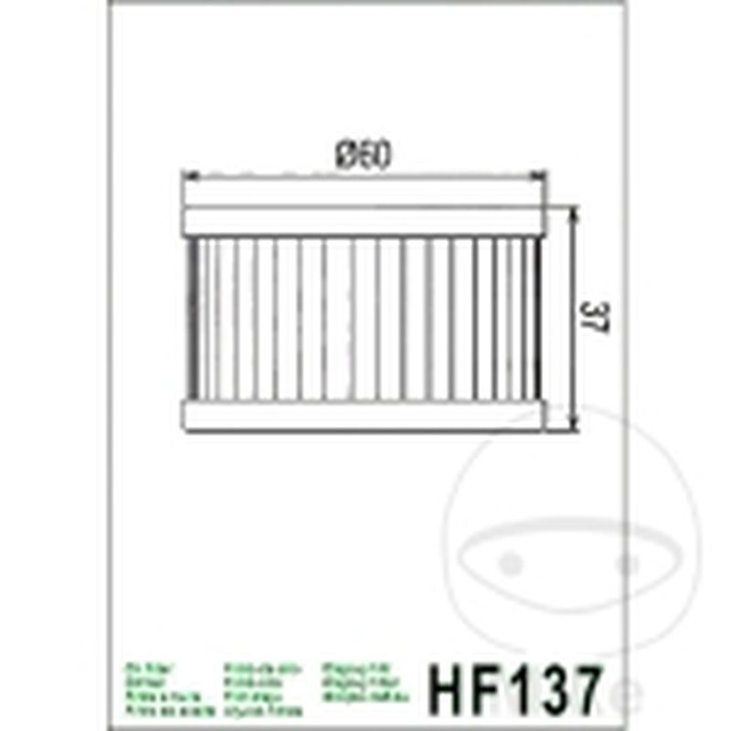 Filtro de Aceite Hiflo | Altn 7620529 | Motos Camaral