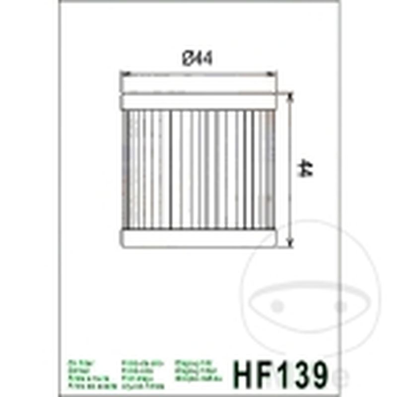 Filtro de Aceite Hiflo Altn 7231200 | Motos Camaral