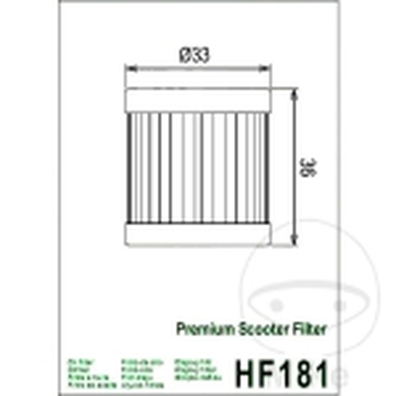 Filtro de Aceite Scooter | Hiflo | Motos Camaral