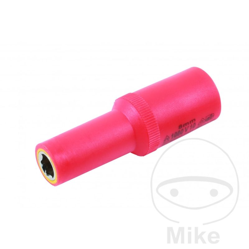 Vaso Bi-Hexa Aislado 3/8" 13mm Largo | Herramientas Alto Voltaje | Motos Camaral