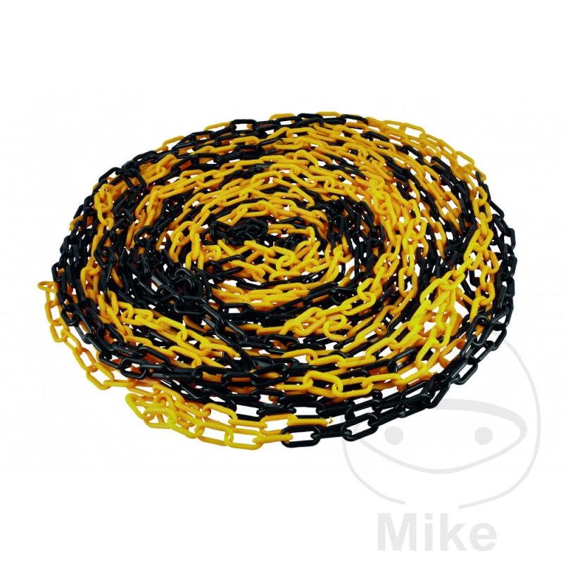 Cadena de Plástico 25m Negro Amarillo | Motos Camaral