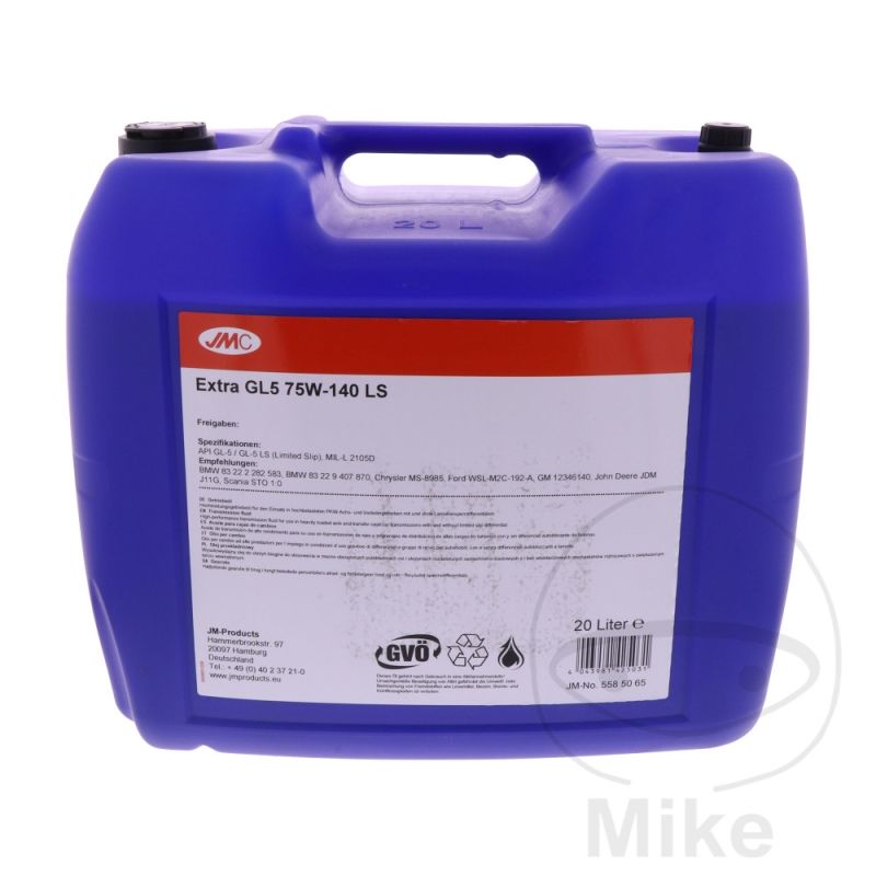 Aceite Engranaje JMC 75W140 GL5 LS 20L | Motos Camaral