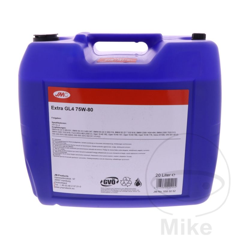 Aceite Engranaje GL4 75W80 20L JMC Extra | Motos Camaral
