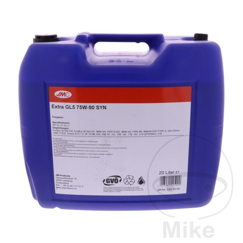 Aceite Engranaje GL5 75W90 Sintético JMC 20 Litros | Motos Camaral