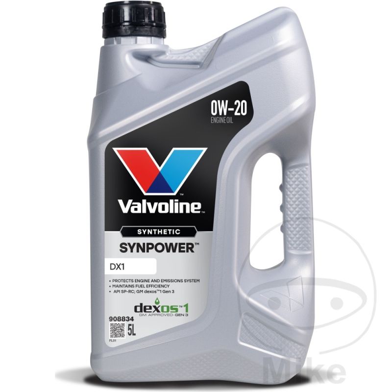 Aceite Motor 0W20 DX1 5L | Valvoline Synpower | Motos Camaral