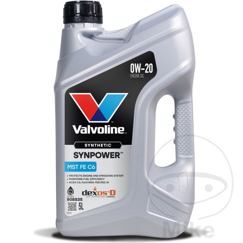 Aceite motor 0W20 5L Valvoline MST FE C6 | Motos Camaral