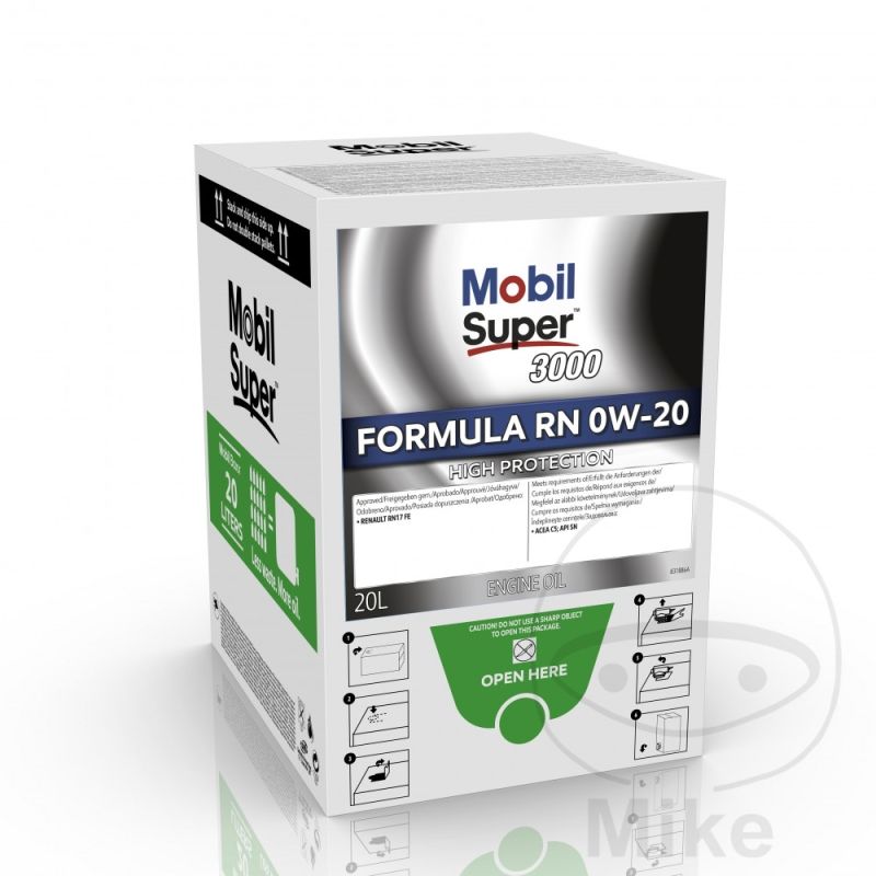 Aceite Motor 0W20 Mobil Super 3000 Formula RN 20L | Motos Camaral
