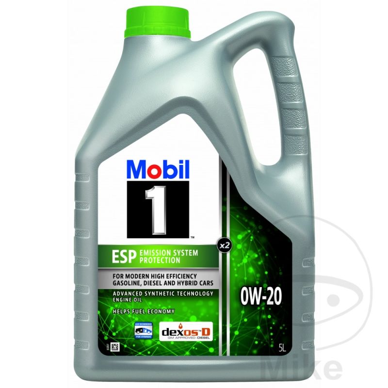 Aceite motor 0W20 ESP 5L | Mobil X2 | Motos Camaral