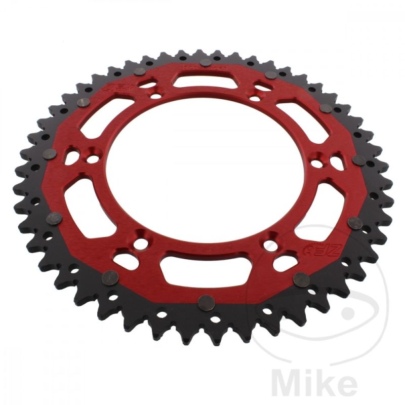 Corona Dual ZF 50 Dientes Paso 520 Roja | Motos Camaral