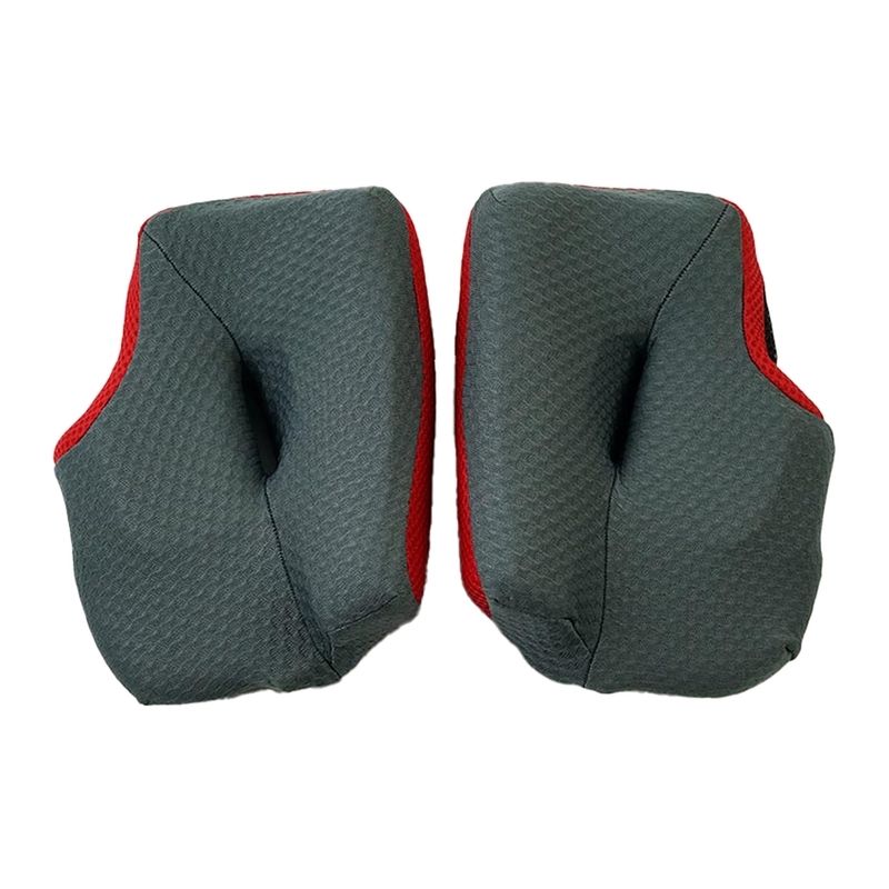 Carrilleras ARAI DRY-COOL (MX-V). 30 mm. Gris/Rojo - motoscamaralweb.com