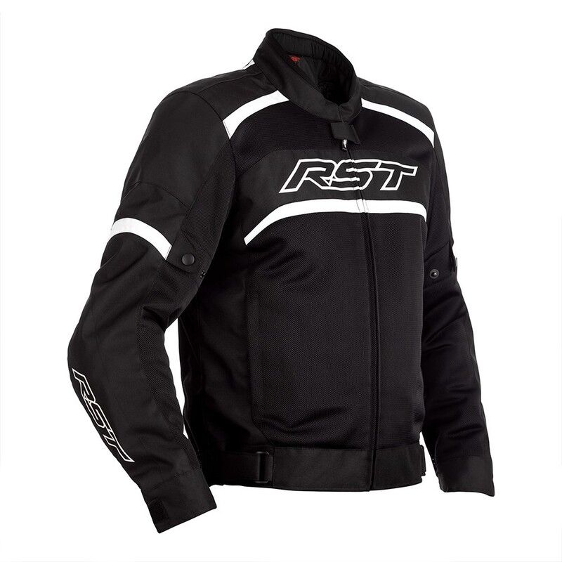 Chaqueta Textil (Hombre) RST PILOT Negro/Blanco . Talla 60/3XL - motoscamaralweb.com