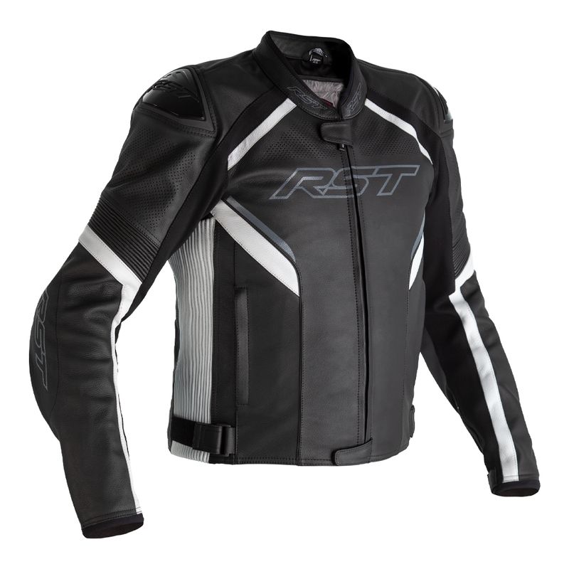 Chaqueta de Piel (Hombre) RST SABRE AIRBAG CE Blanco. Talla EU48/XS - motoscamaralweb.com