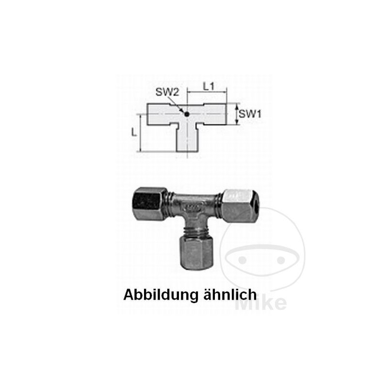 Ermeto-atornilladura T 10 mm | Accesorios Aire Comprimido | Motos Camaral