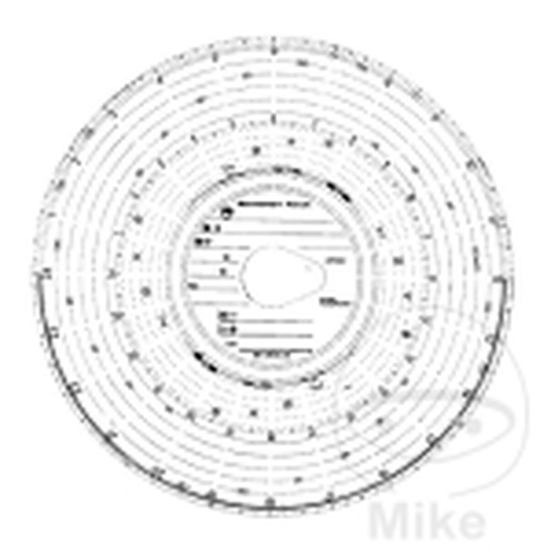 Disco de Diagrama 180 km/h 24B (100 uds) | Accesorios Tacógrafo