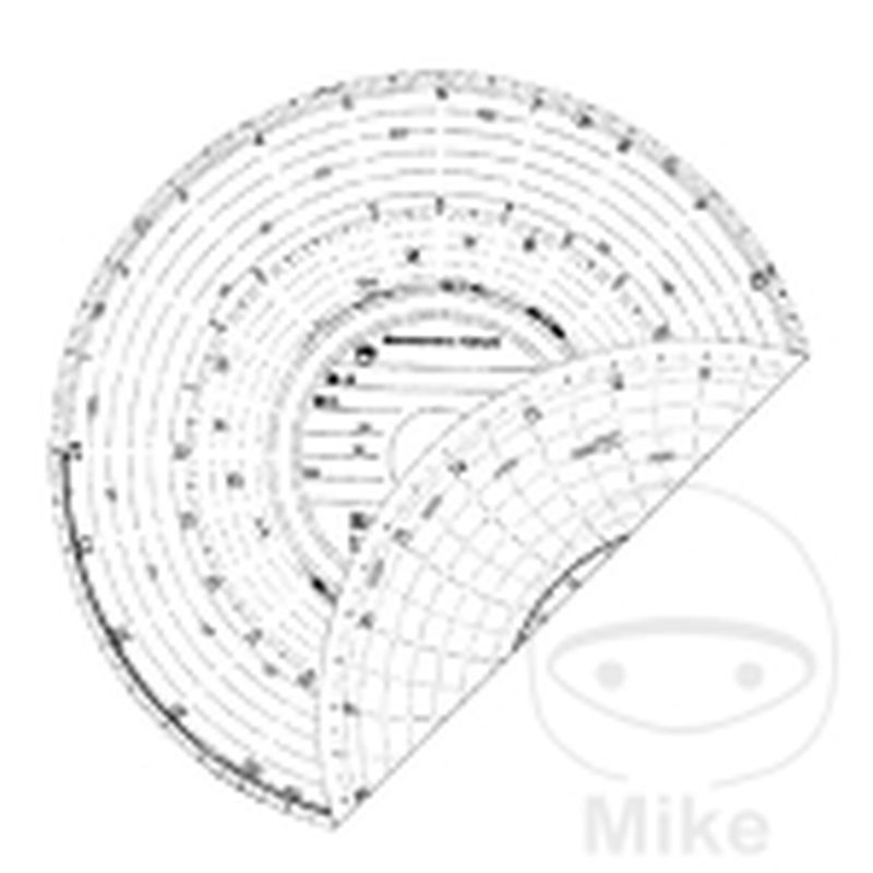 Disco de Diagrama 180 km/h 24B (100 uds) | Accesorios Tacógrafo