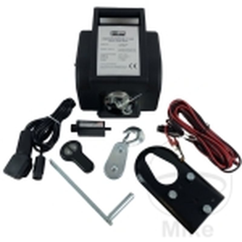 Cabrestante Eléctrico 2700KG 12V con Mando y Polea | Motos Camaral