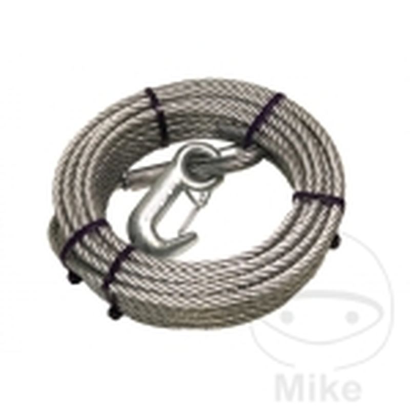 Cuerda de Alambre 4mm x 15m para Cabrestante | Motos Camaral