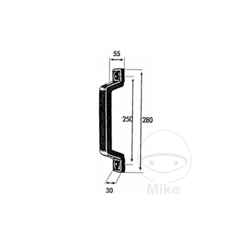 Maneta de Goma para Remolque 250mm | Motos Camaral