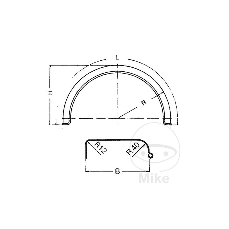 Guardabarros Plástico para Remolque H380 B240 S800 | Motos Camaral
