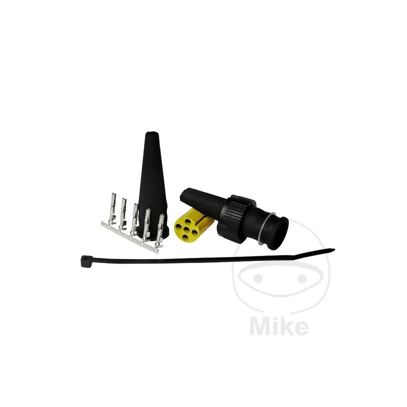 Kit Conexión 5P Amarillo Izquierdo Multipoint | Aspöck | Motos Camaral