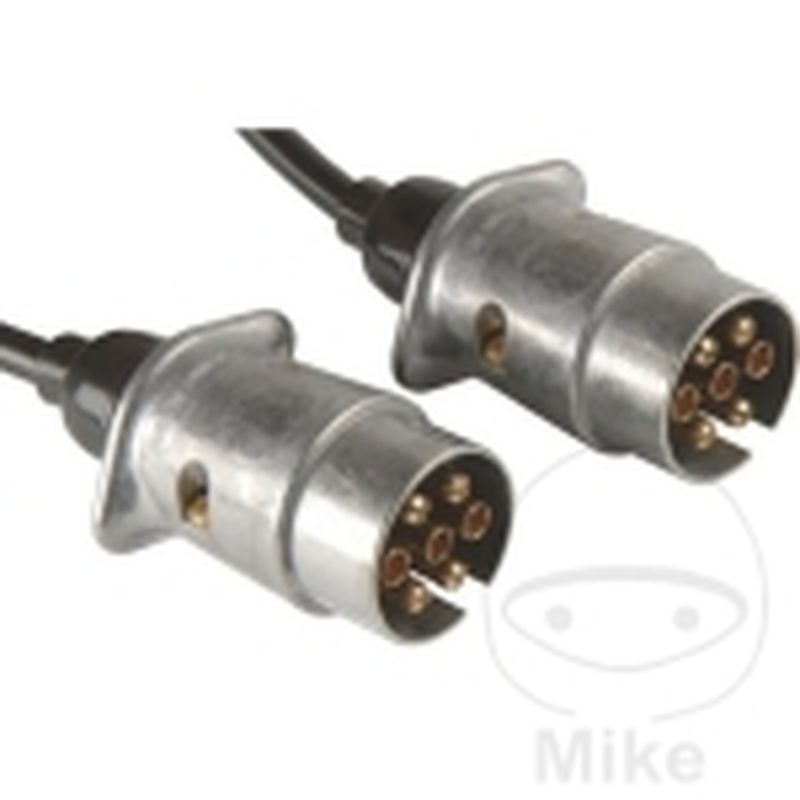 Cable de conexión remolque 7 polos 12V 4m | Motos Camaral