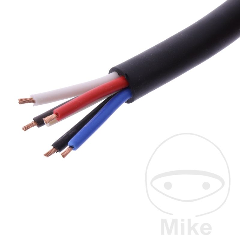 Cable H05RR-F 5x1.5mm Negro 2.5m | JMP | Motos Camaral