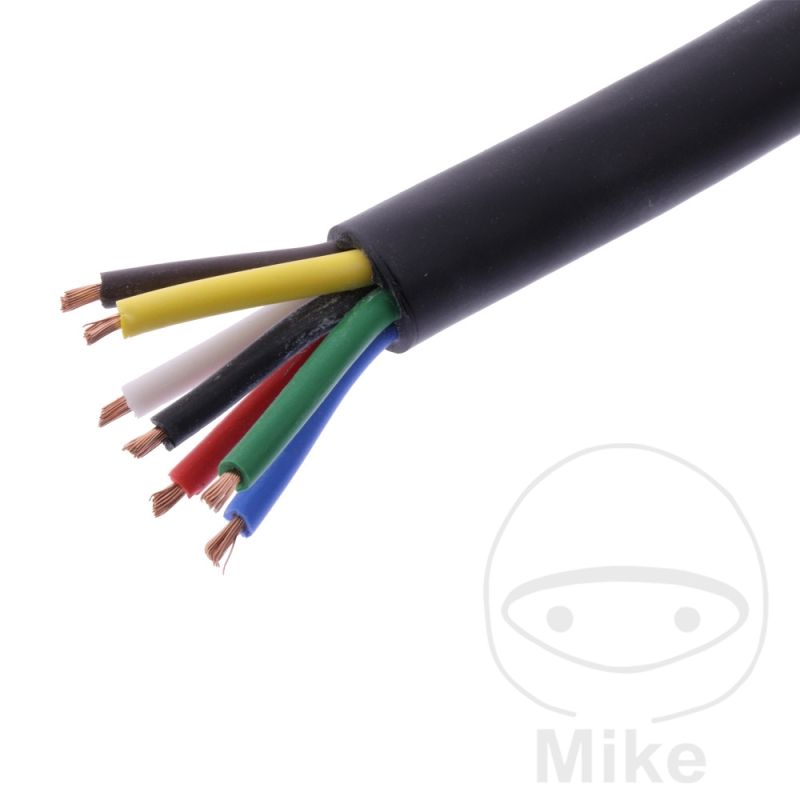 Cable H05RR-F 7x1.5mm Negro 2.5m | JMP | Motos Camaral