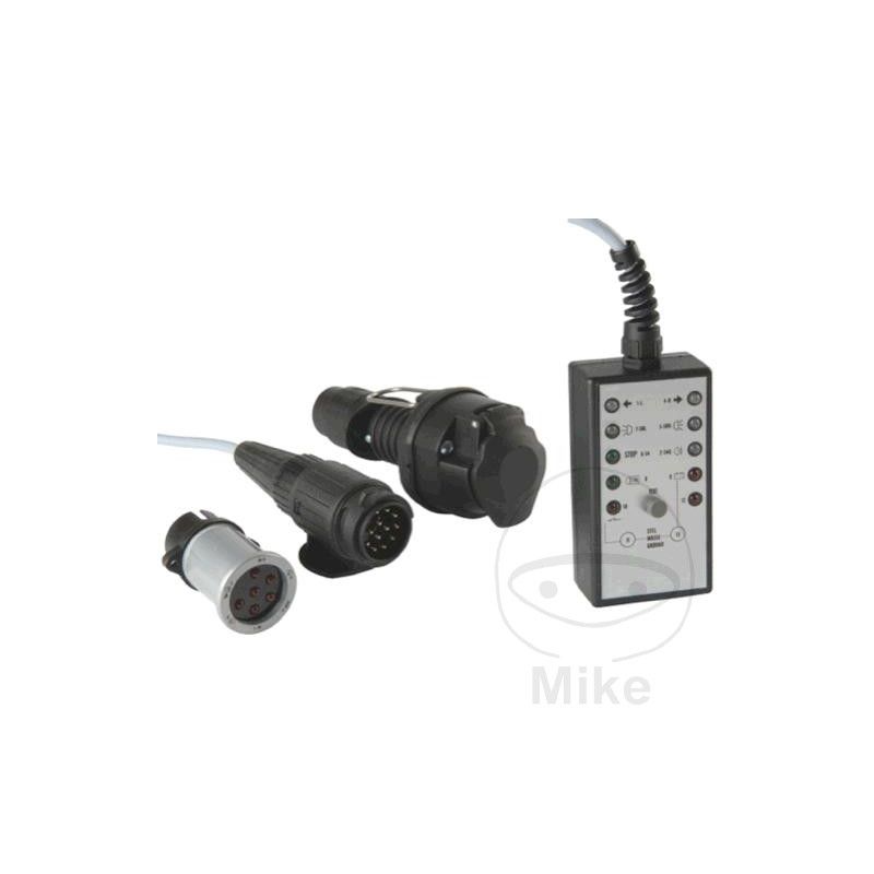 Comprobador de Remolque 12V 7/13 Polos con Cable 5m | Motos Camaral