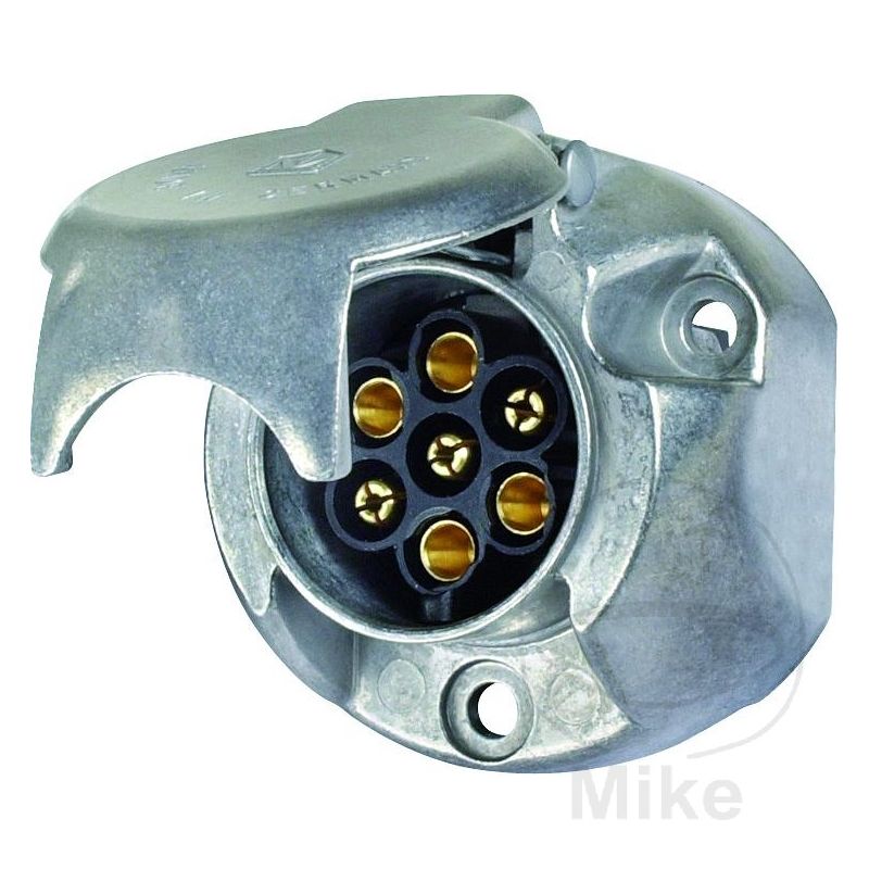 Enchufe 7 Polos 12V Aluminio para Remolque | Motos Camaral