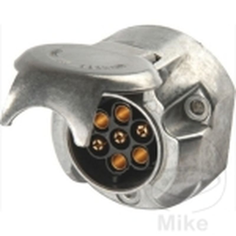 Enchufe 7 Polos 12V Aluminio con Junta | Motos Camaral