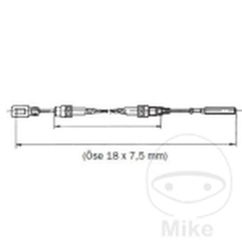 Cable de Freno Knott 1200/1500 con LANGLOCHOESE | Motos Camaral