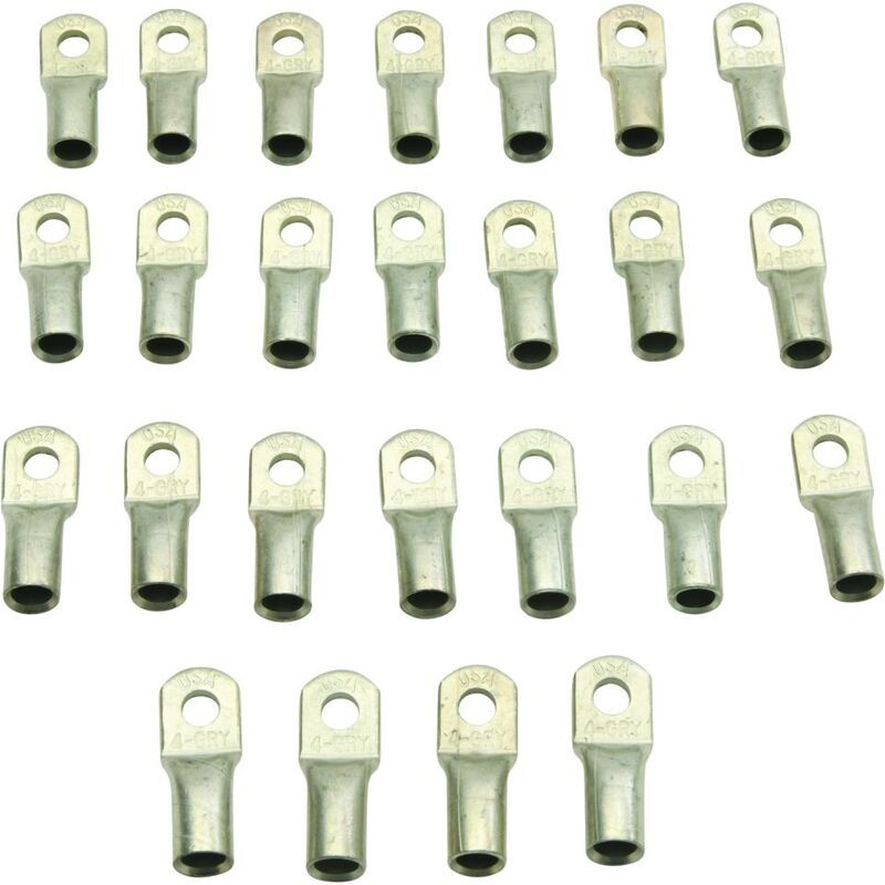 ALL BALLS 1/4 Lug Terminal 4 AWG - 25 pcs - motoscamaralweb.com