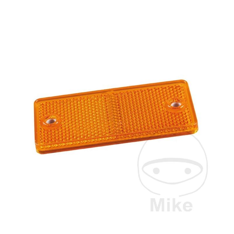 Reflector Lateral Cuadrado Amarillo 90x40mm | Motos Camaral
