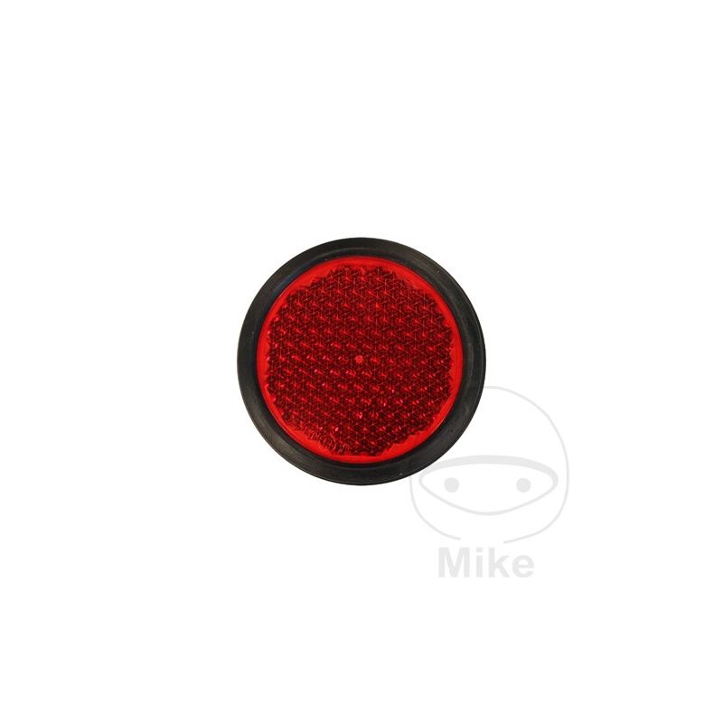 Reflector Catadióptrico Redondo Rojo | Motos Camaral