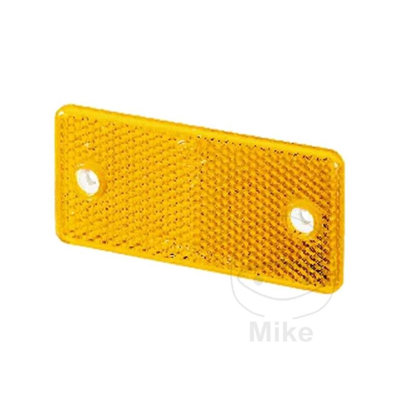 Reflector Catadióptrico Cuadrado Amarillo | Motos Camaral