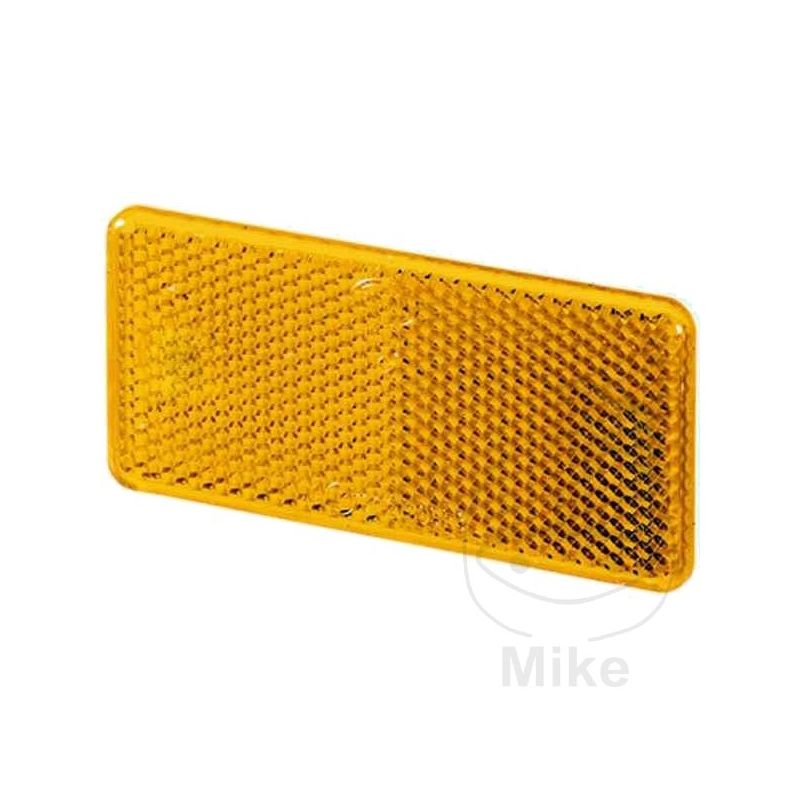 Reflector Catadióptrico Cuadrado Amarillo | Motos Camaral