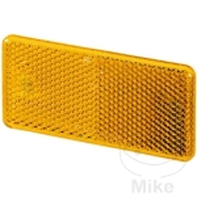 Reflector Catadióptrico Cuadrado Amarillo | Motos Camaral
