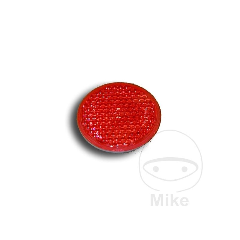 Reflector Catadióptrico Redondo Rojo | Motos Camaral