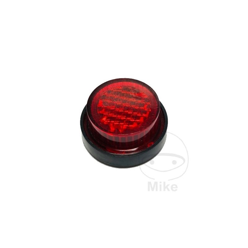 Reflector Catadióptrico JMP 20mm Redondo Rojo | Motos Camaral