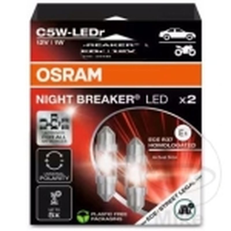Bombilla NIGHT BREAKER LED C5W Smart | OSRAM | Motos Camaral
