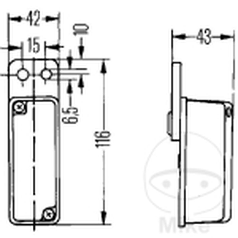 Luz de Posición para Remolque Gummipendel | Motos Camaral