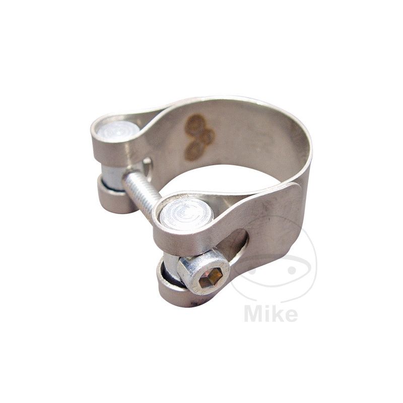 Abrazadera Inox 45 mm para Escape de Moto | Motos Camaral