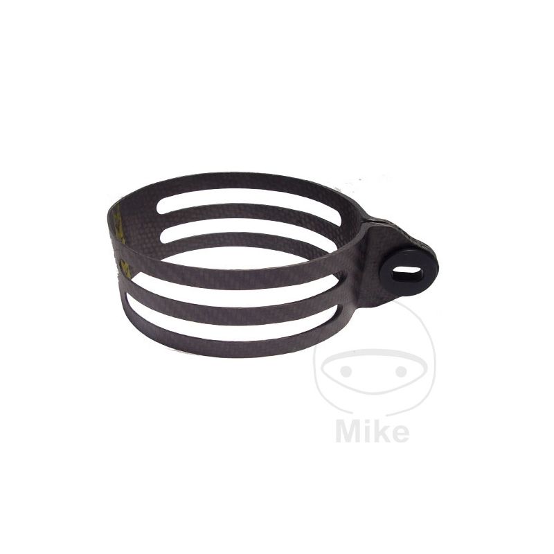 Abrazadera Silenciador Carbono Tipo 3A | LeoVince | Motos Camaral