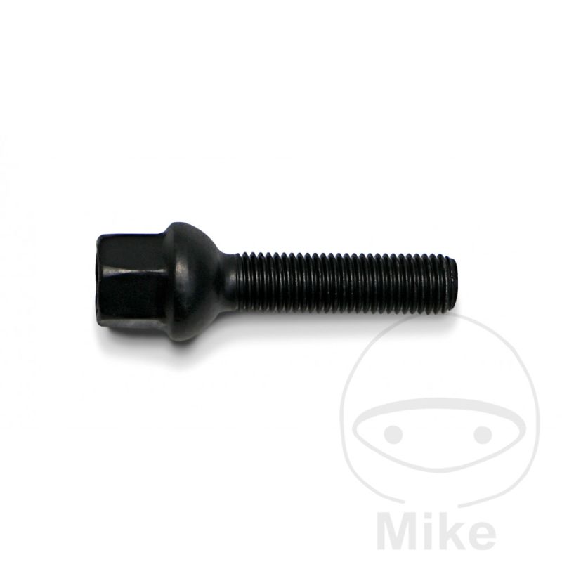 Tornillo de Rueda M12 x 1.5X40 KU17 Negro | Motos Camaral