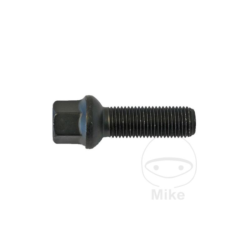 Tornillo de Rueda M14x1.5x28 Cuello de Bola 17 Negro | Motos Camaral