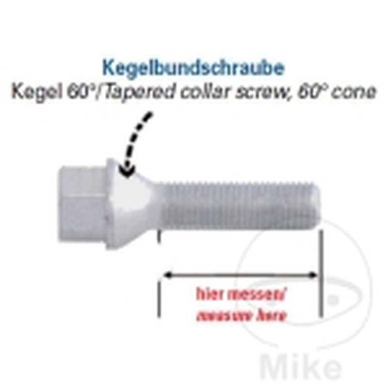 Tornillo de Rueda M12 x 1.5x60 Cono 17 | Motos Camaral